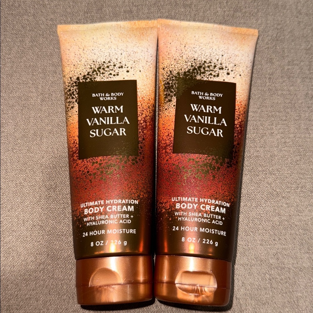 BBW 2pc Warm Vanilla sugar ultimate Hydration body cream